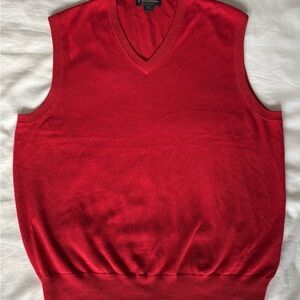 Brooks Brothers V-Neck Red Sweater Vest